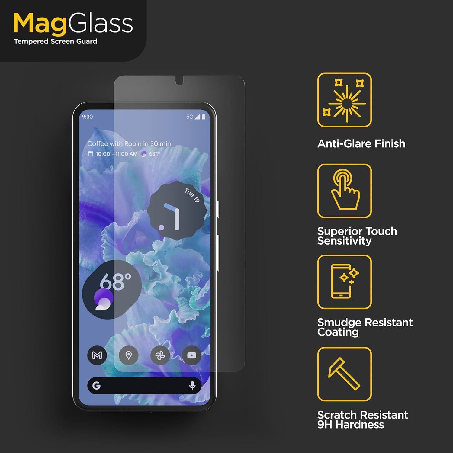 Protector de Pantalla MagGlass para Pixel 8 Pro 2023 - Mate