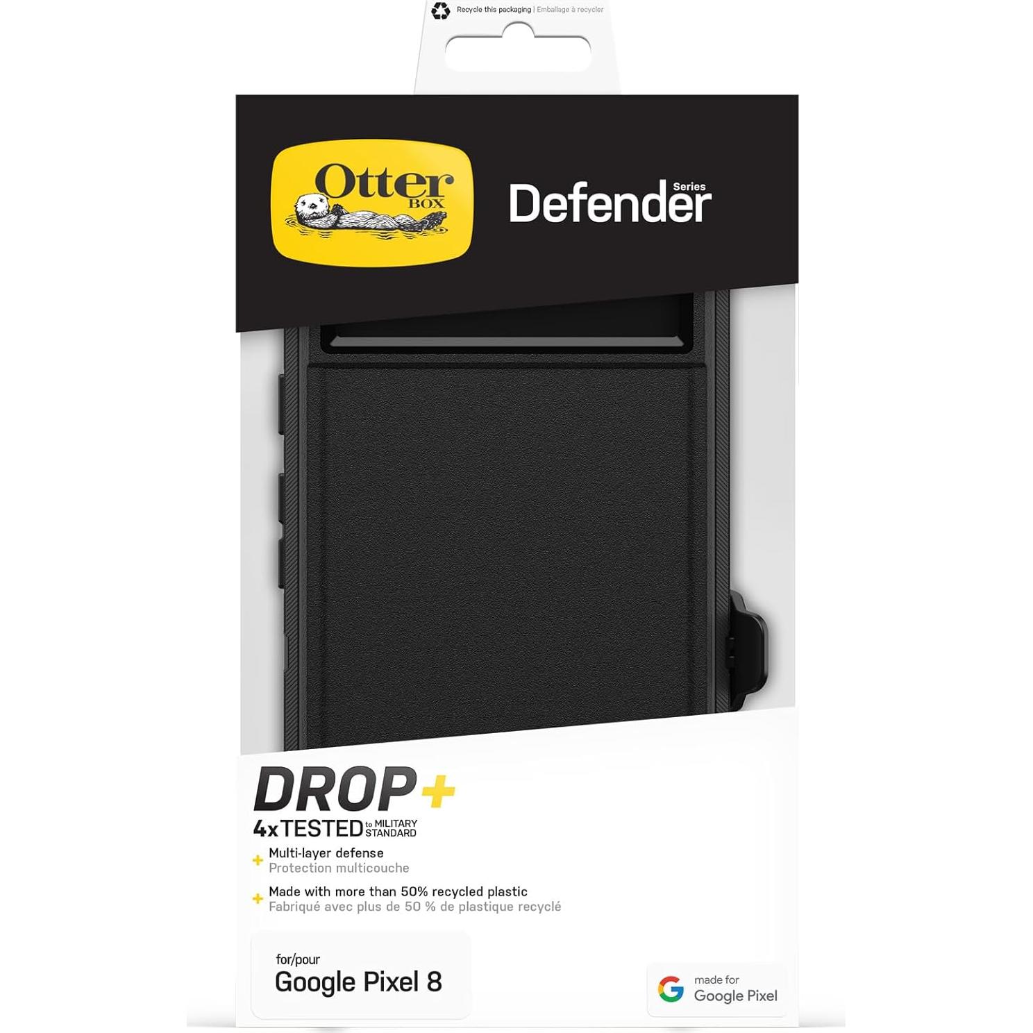 Funda OtterBox Defender para Google Pixel 8 - Negro, Resistente