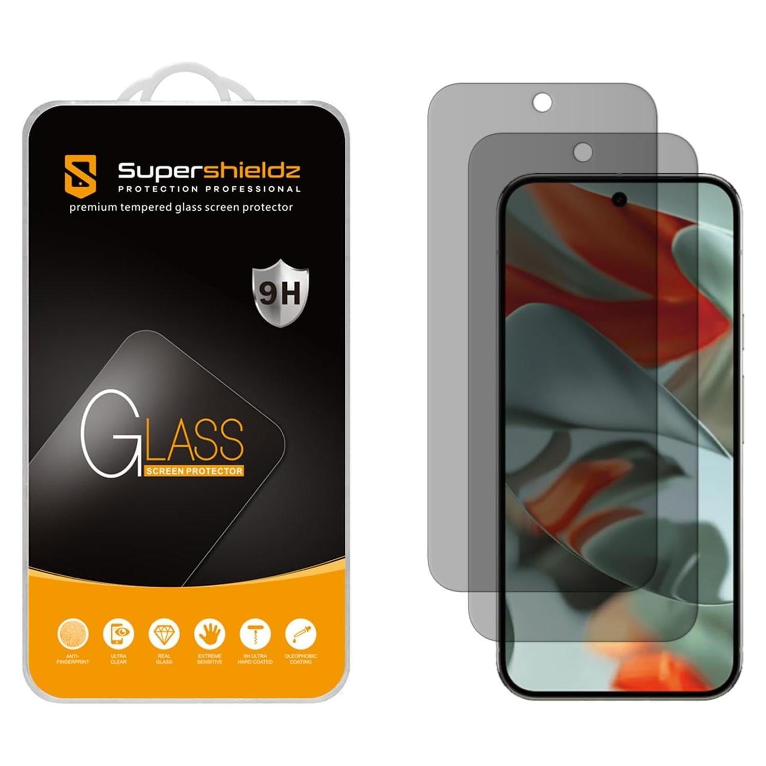 Protector de Pantalla Privacidad Supershieldz para Google Pixel 9 Pro XL - Vidrio Templado 2 Piezas