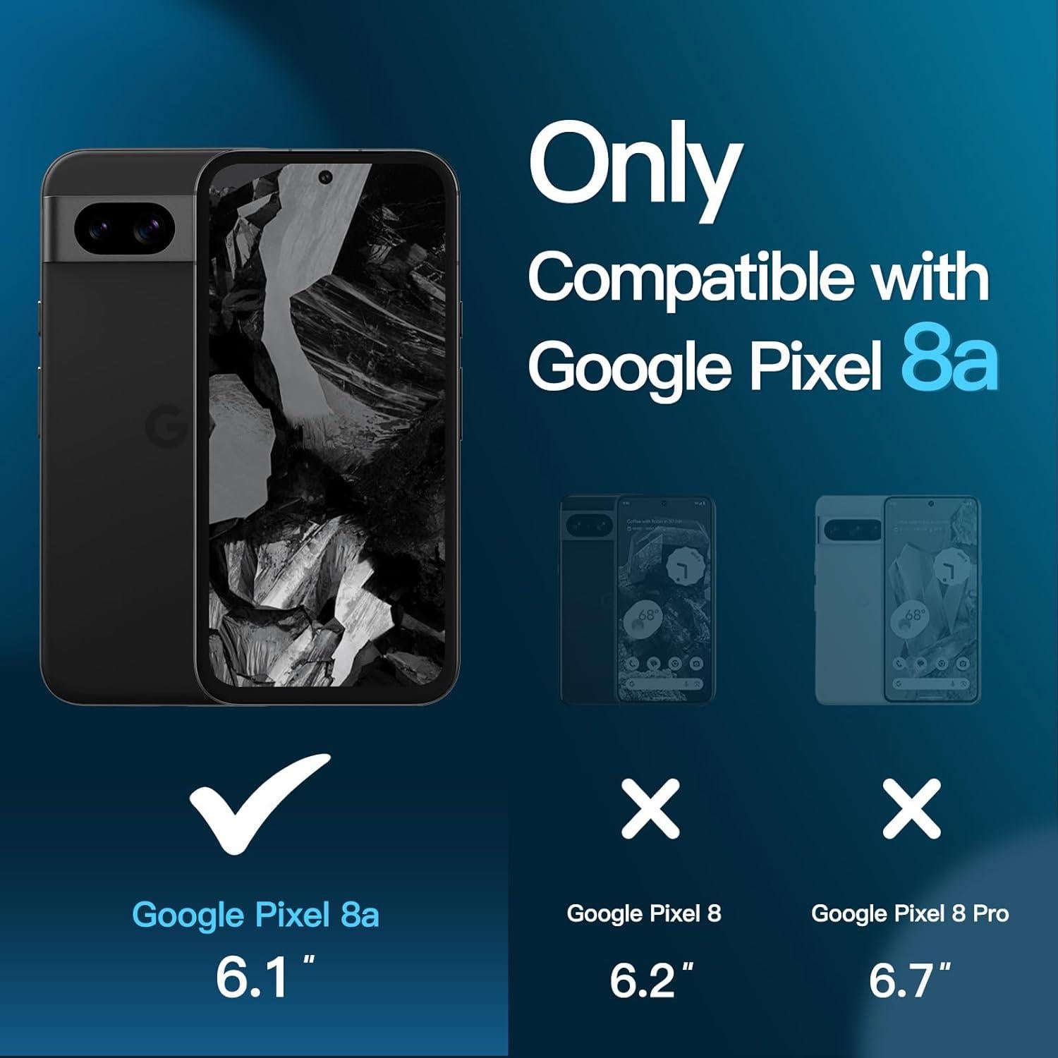 Protector de Pantalla JETech para Google Pixel 8a 15.5 cm HD