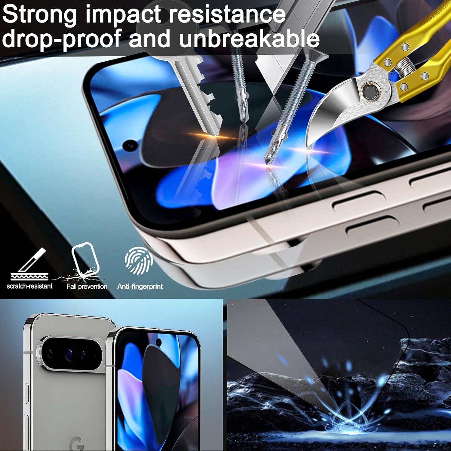 Protector de Pantalla Vidrio Templado PYTWOPY para Google Pixel 9 Pro XL 6.8"