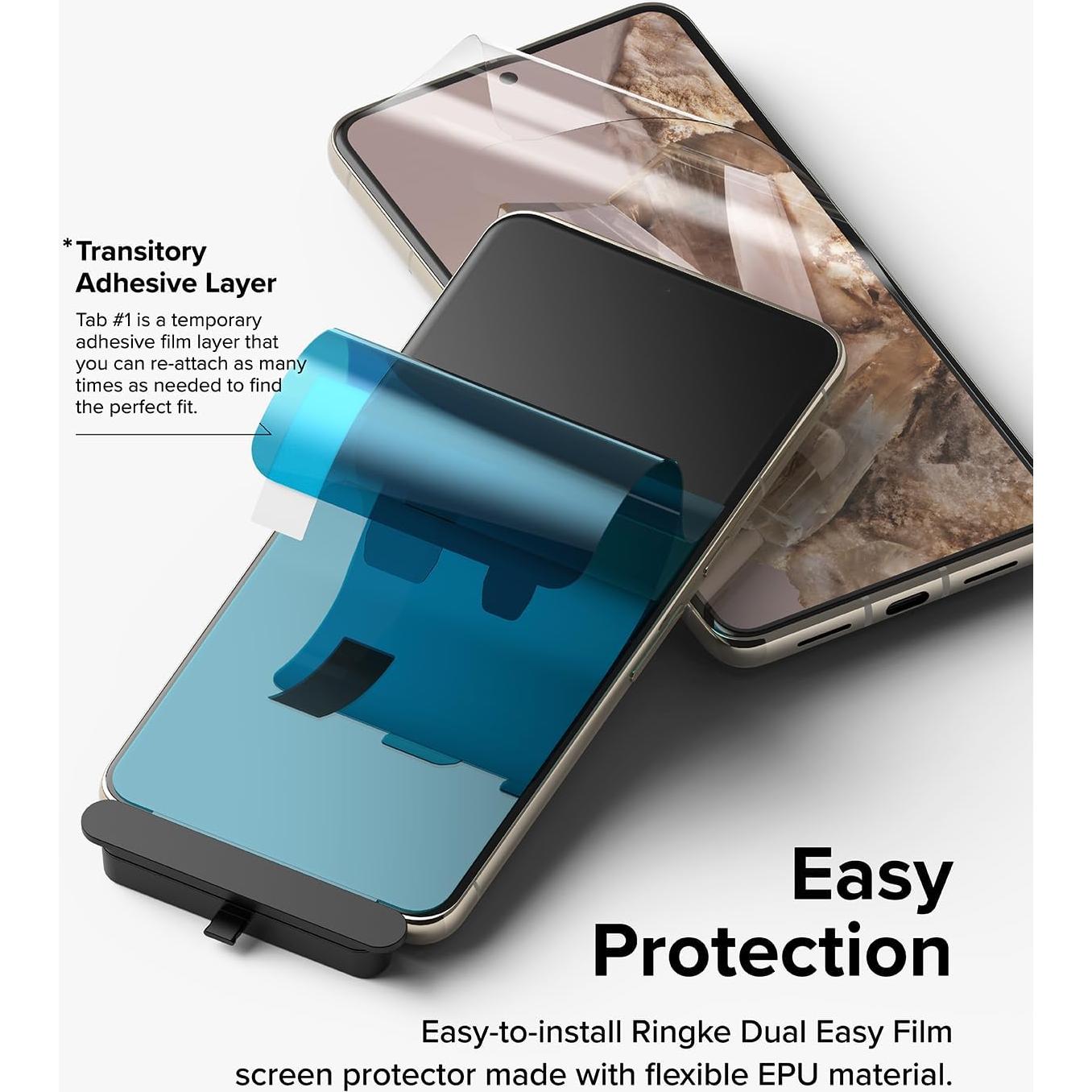 Protector de Pantalla Ringke Dual Easy Film para Google Pixel 8 Pro