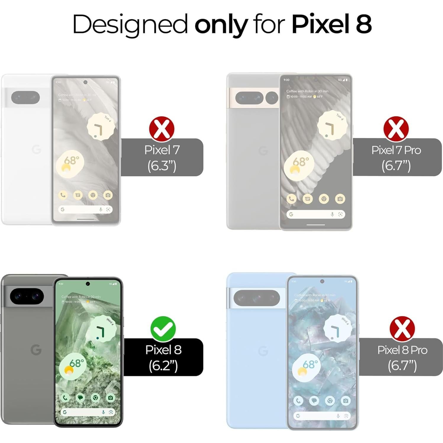 Protector de Pantalla y Lente ArmorSuit para Google Pixel 8