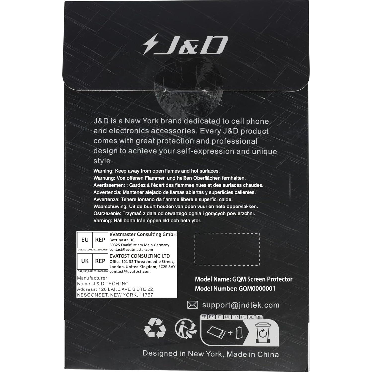 Protector de Pantalla J&D para Google Pixel 9 - 3 Pack HD