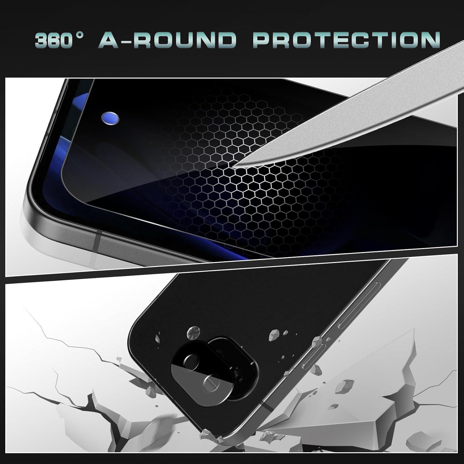 Protector de Pantalla Privado ShinKin para Google Pixel 9A 5G