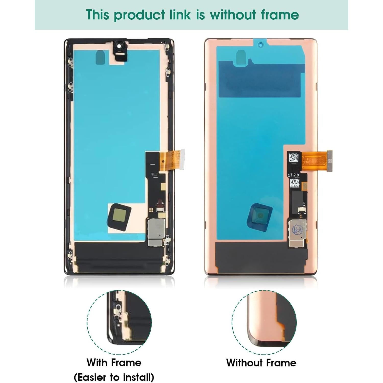 Reemplazo Pantalla Táctil LCD Google Pixel 6 Pro 6.7" 1440x3120