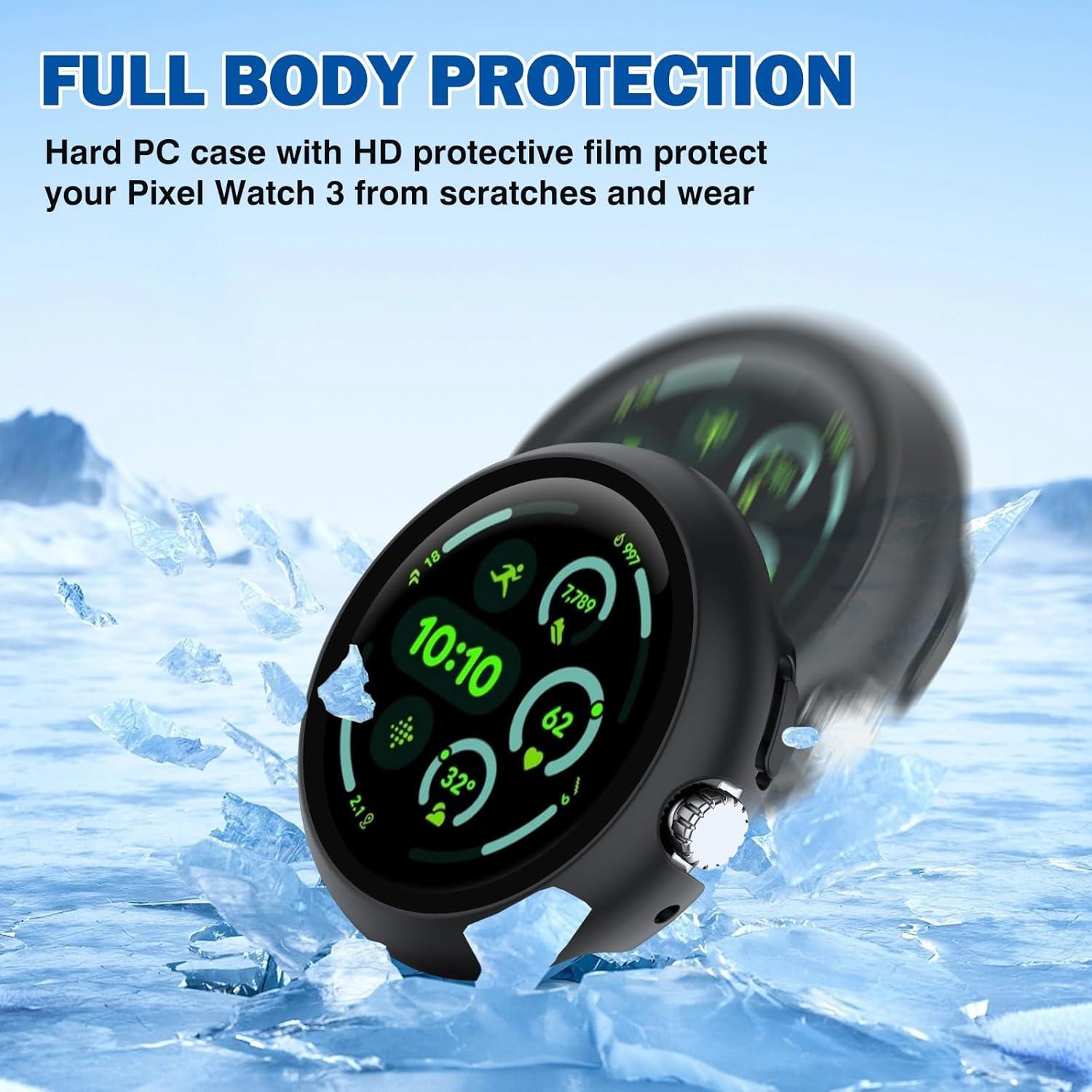 Funda Protectora EasEasy para Google Pixel Watch 3 45mm - Negro