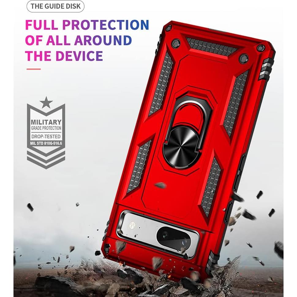 Funda Protectora Google Pixel 7a con Soporte y Protector HD