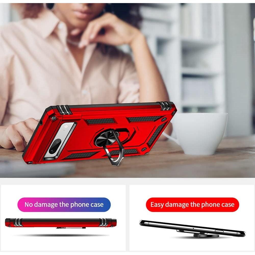 Funda Protectora Google Pixel 7a con Soporte y Protector HD