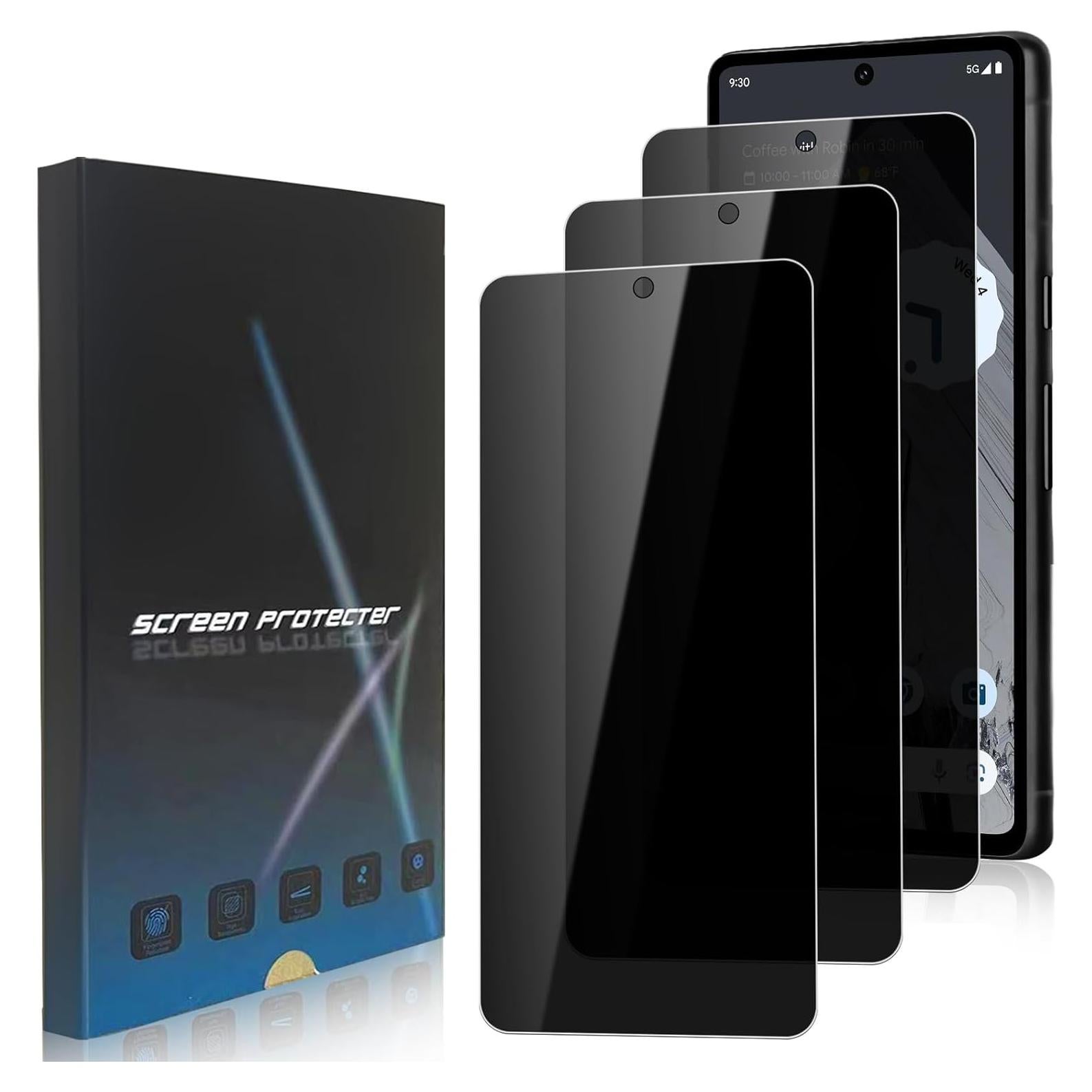 Paquete de 3 Protectores de Pantalla Privados Zonyee para Google Pixel 8 Pro