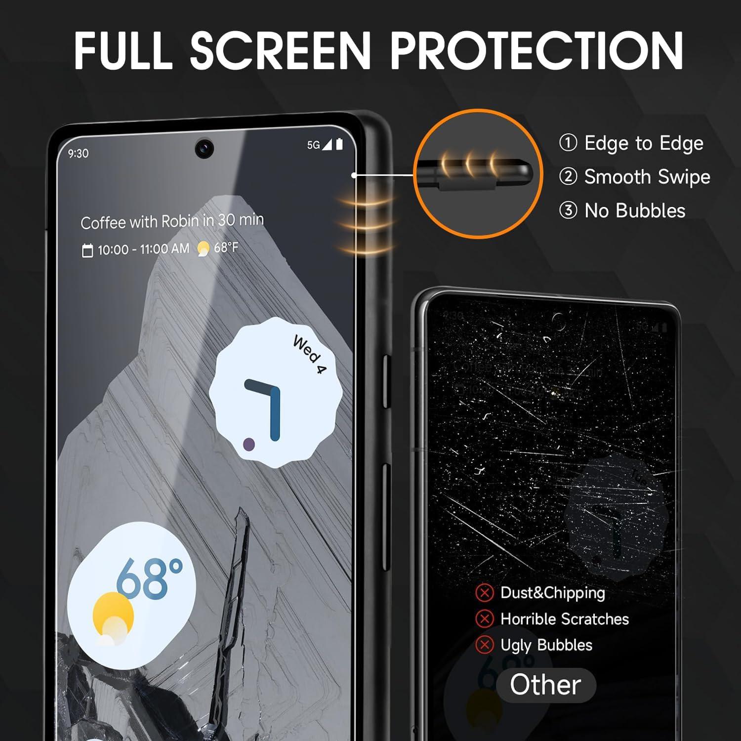 Paquete de 3 Protectores de Pantalla Privados Zonyee para Google Pixel 8 Pro