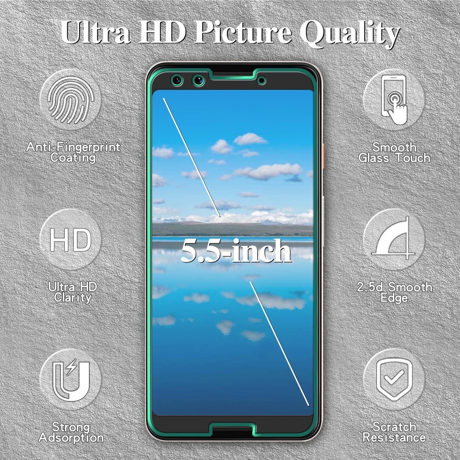 Protector de Pantalla Vidrio Templado Kesuwe para Google Pixel 3