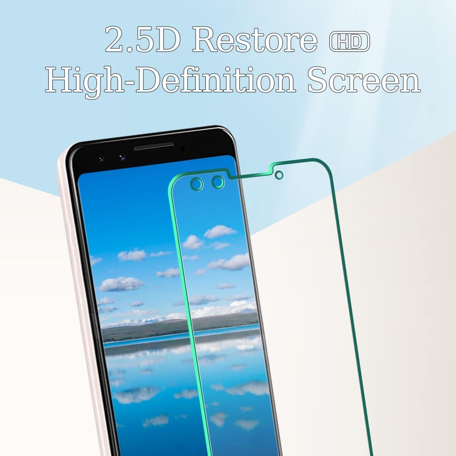 Protector de Pantalla Vidrio Templado Kesuwe para Google Pixel 3