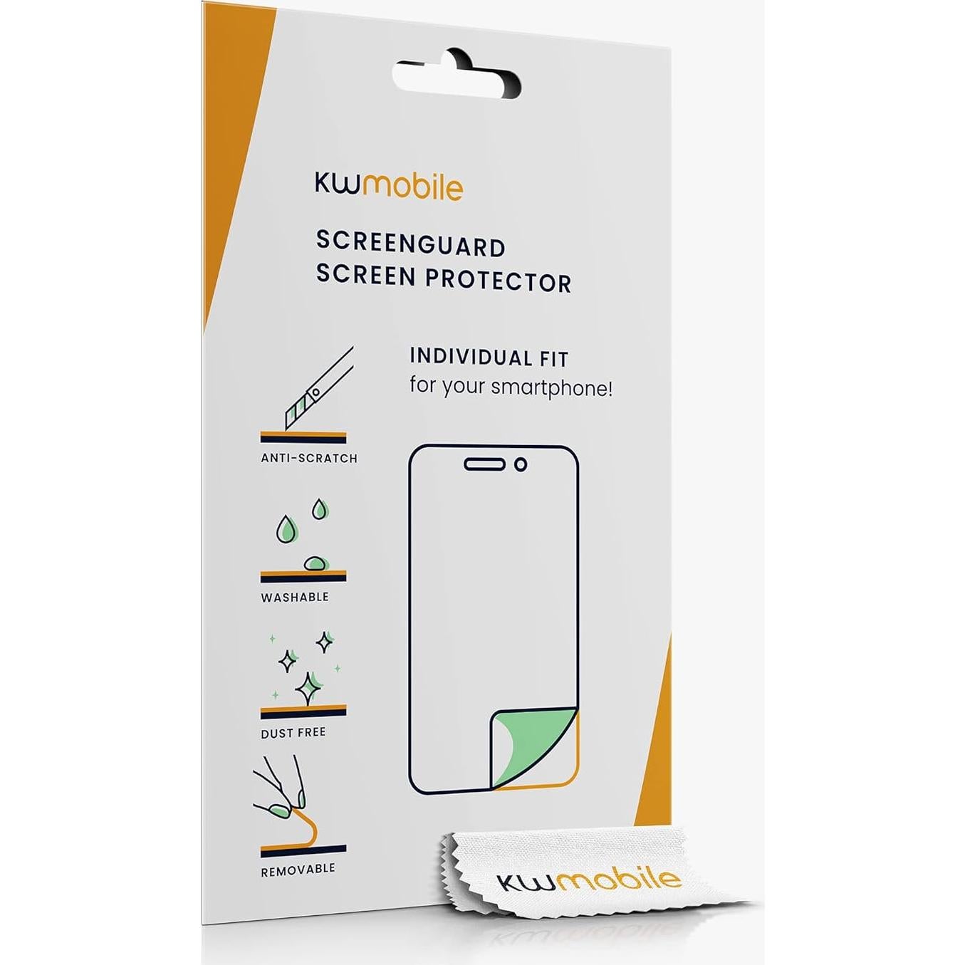 Protector de Pantalla kwmobile para Google Pixel 9a - 3X Películas Transparentes