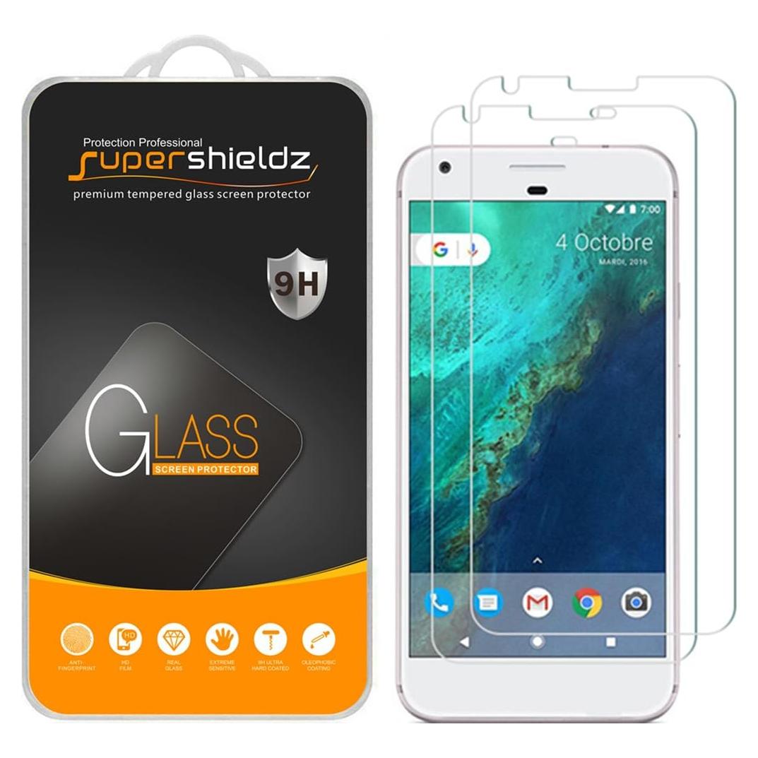 Protector de Pantalla Vidrio Templado Supershieldz para Google Pixel XL - 2 Pack