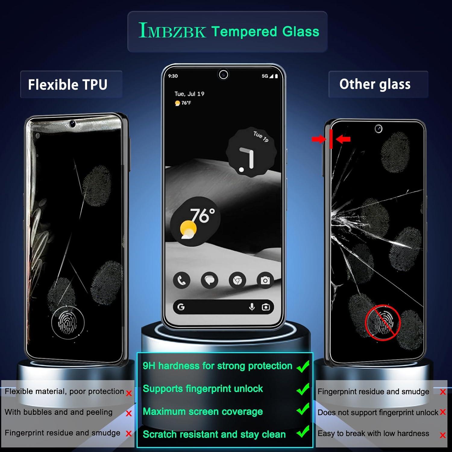 Protector de Pantalla y Lente IMBZBK para Google Pixel 8 Pro