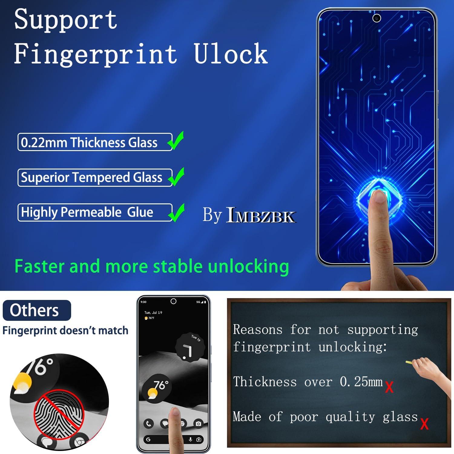 Protector de Pantalla y Lente IMBZBK para Google Pixel 8 Pro