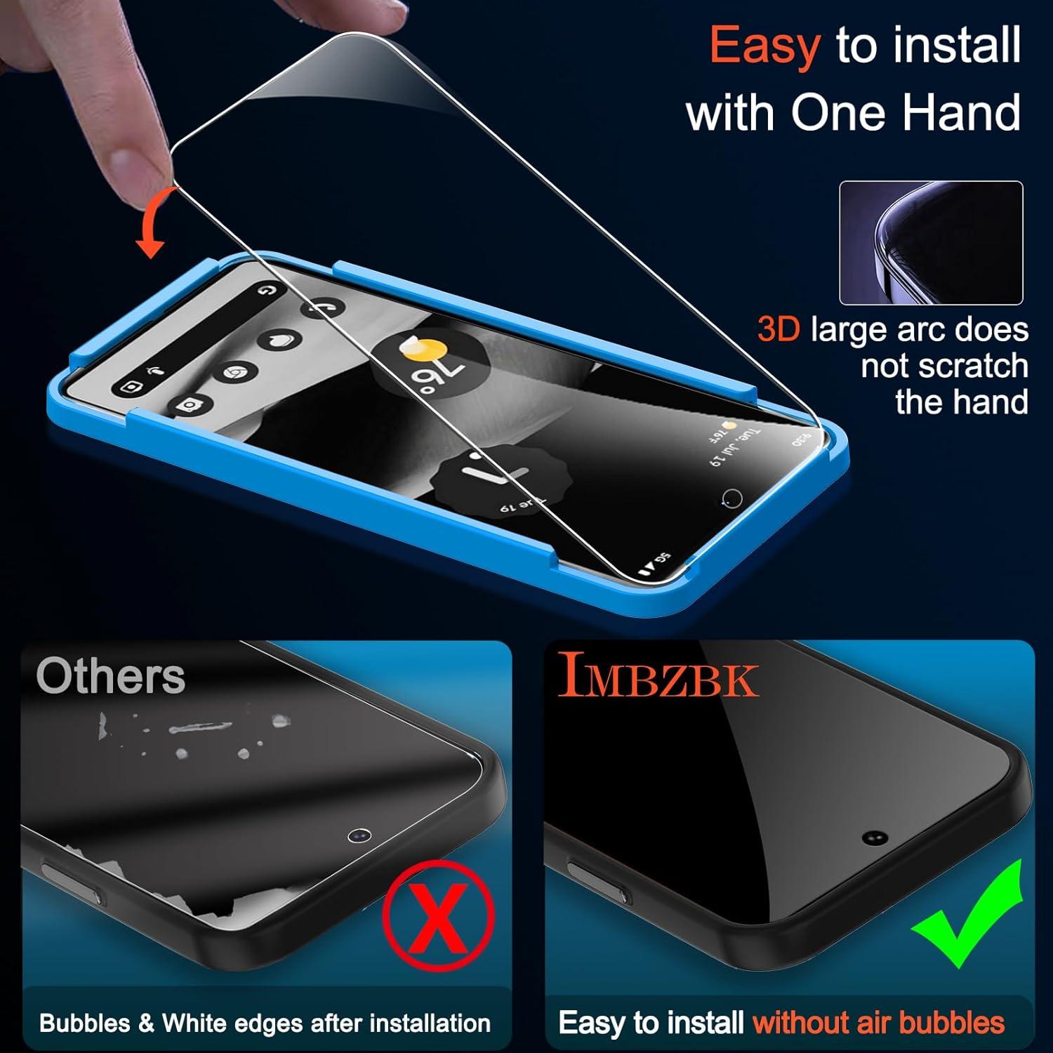 Protector de Pantalla y Lente IMBZBK para Google Pixel 8 Pro