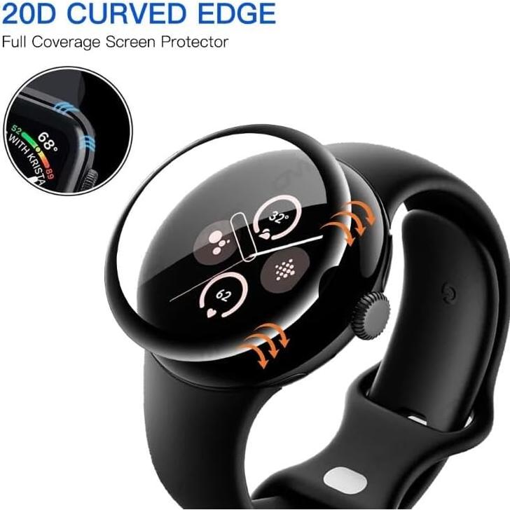 Paquete de 3 Protectores de Pantalla 3D Foebxxs para Google Pixel Watch 3