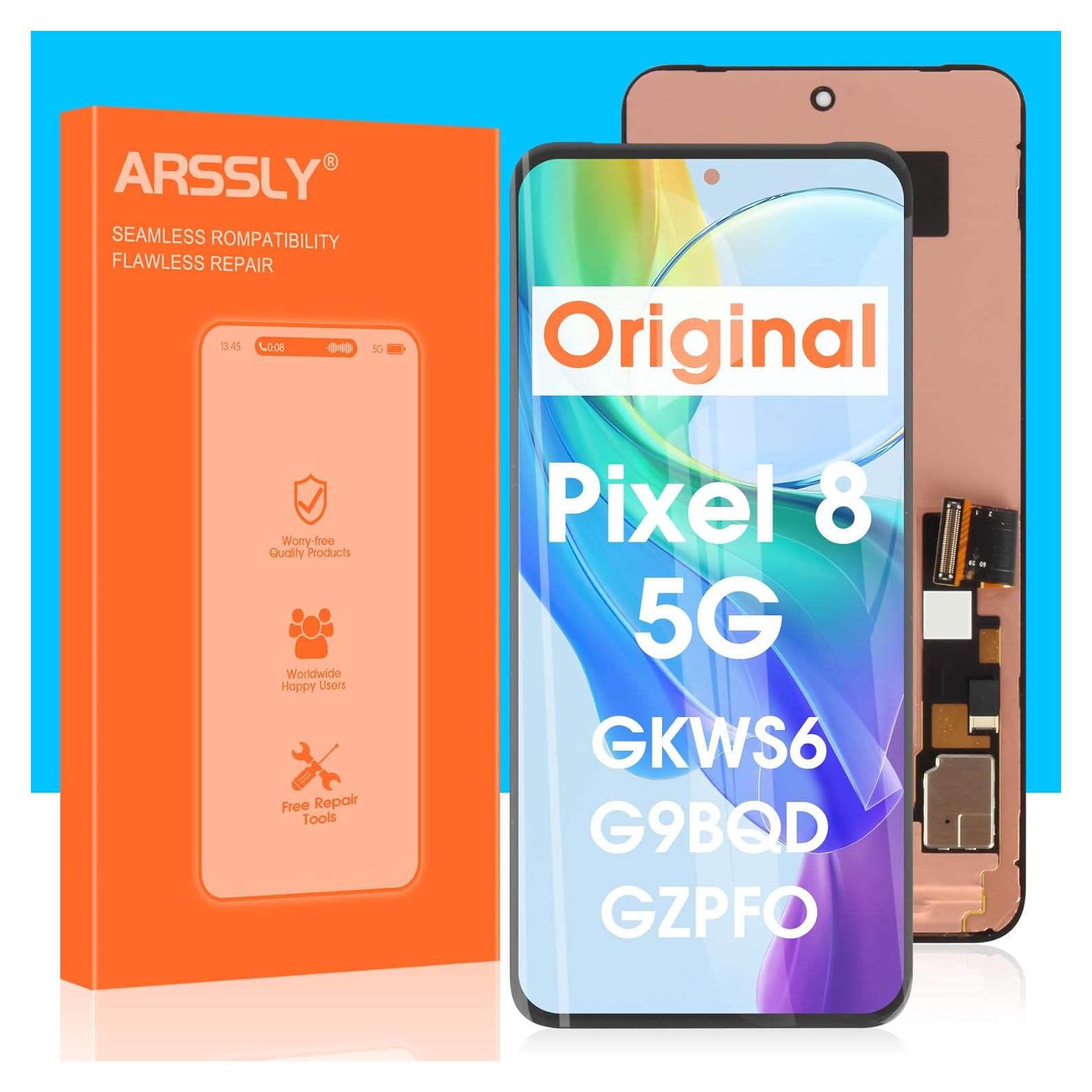 Reemplazo Pantalla LCD Google Pixel 8 5G GKWS6 G9BQD Negro