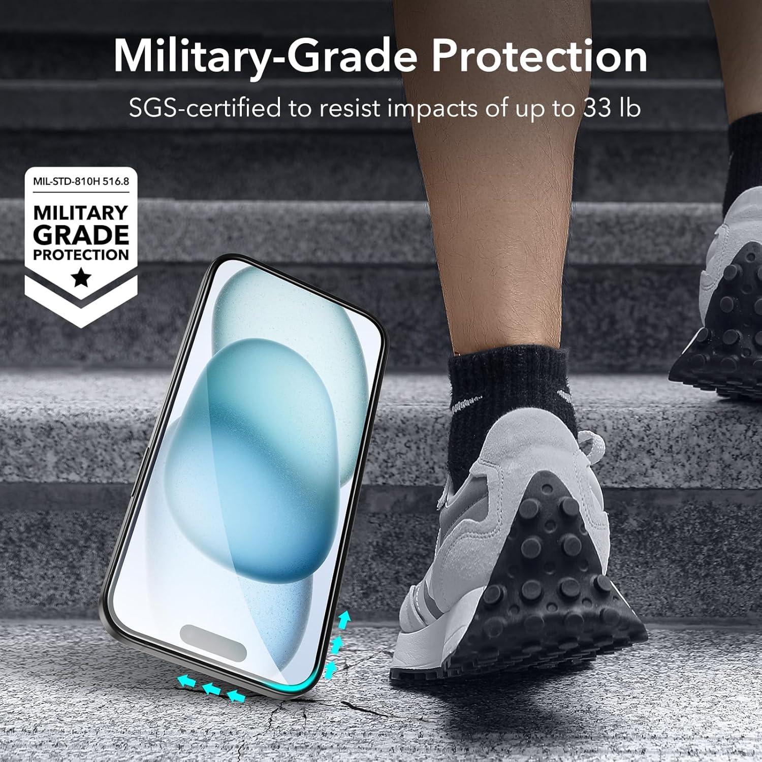 Protector de Pantalla ESR para iPhone 15 Plus - 3 Vidrio + 2 Lente