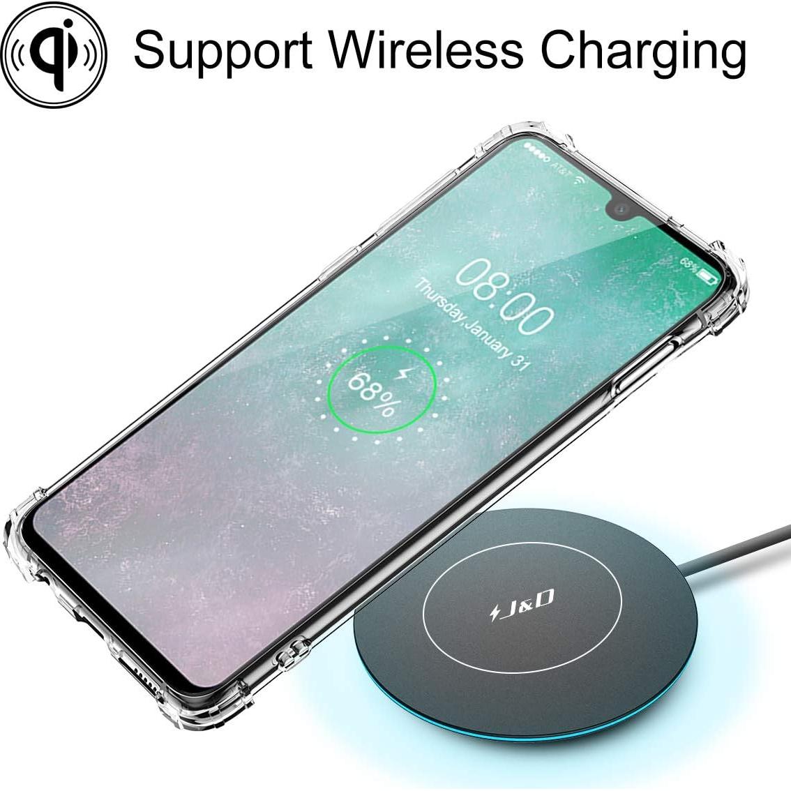 Funda Transparente J&D para Google Pixel 8 con 2 Protectores