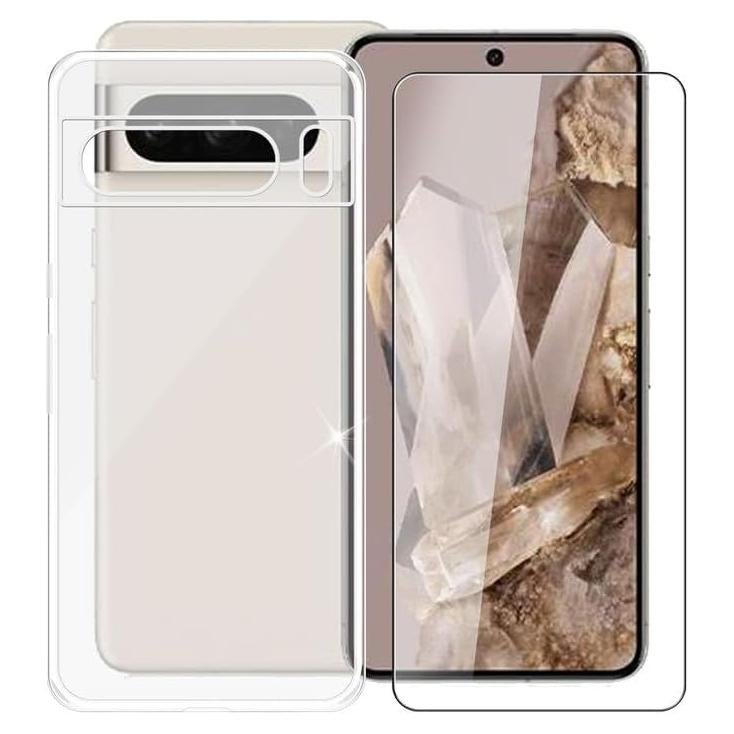 Funda y protector de pantalla AQGG para Google Pixel 8 Pro