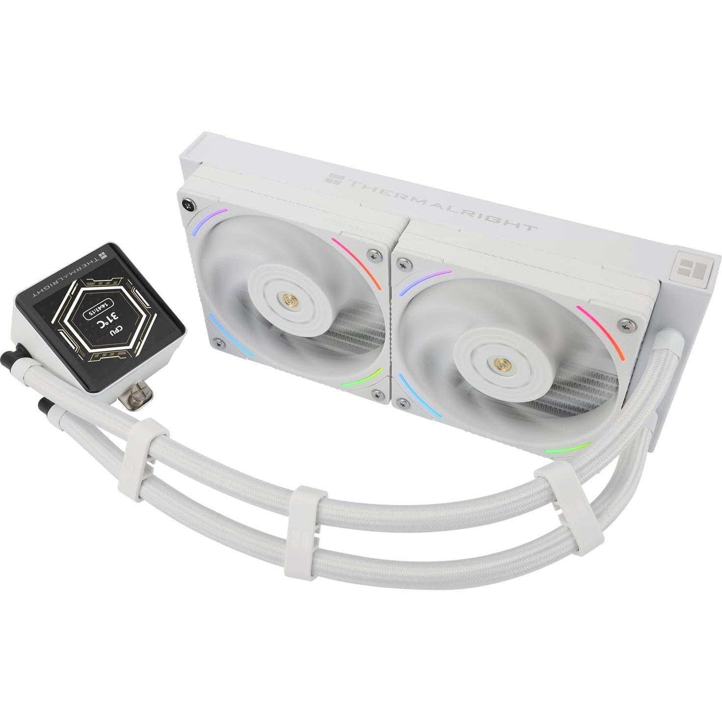 Enfriador de Agua para CPU Thermalright Frozen Vision 240 Blanco - Pantalla LCD 2.88"