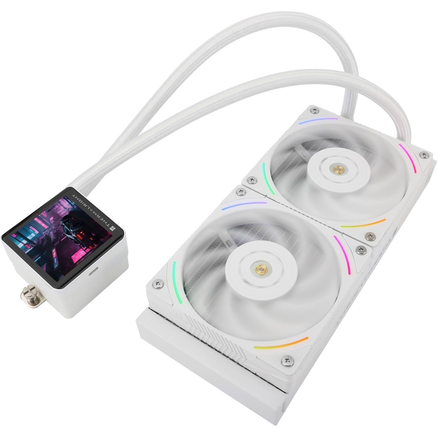 Enfriador de Agua para CPU Thermalright Frozen Vision 240 Blanco - Pantalla LCD 2.88"
