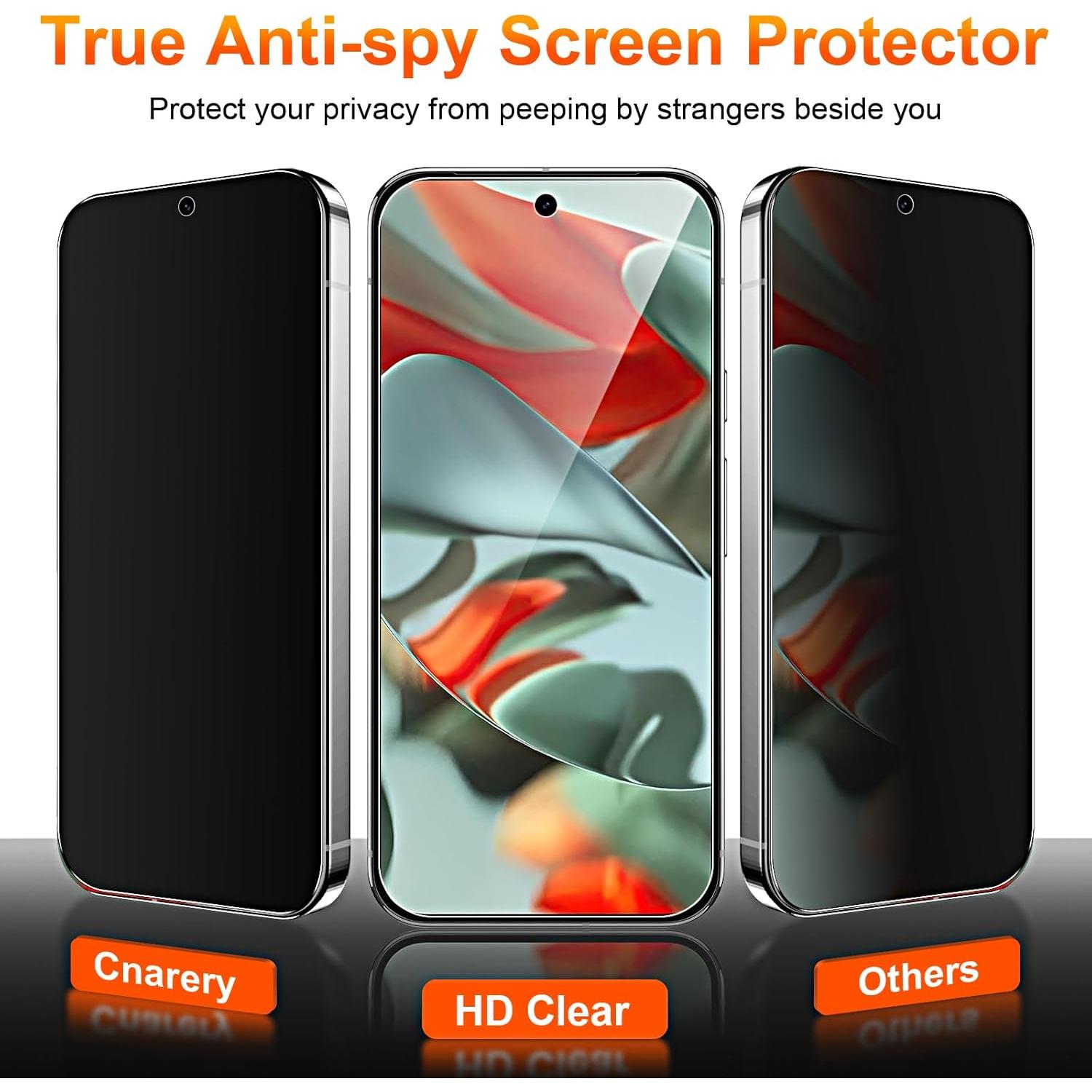 Protector de Pantalla Privado Google Pixel 9 Pro XL 5G - Vidrio Templado