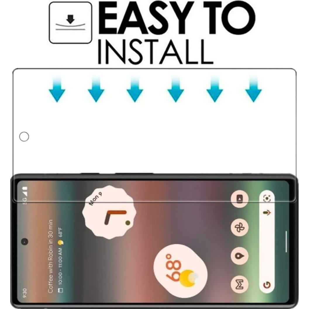 Protector de Pantalla VIESUP para Google Pixel 6a - 2 Pack Vidrio Templado 9H