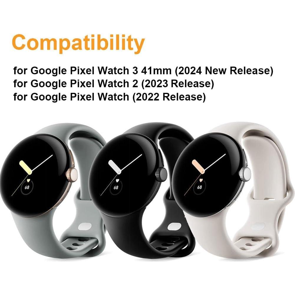 Funda TPU 4 Pack Sankel para Google Pixel Watch 3 41mm y 2