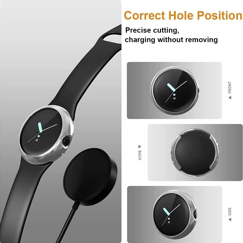 Funda TPU 4 Pack Sankel para Google Pixel Watch 3 41mm y 2