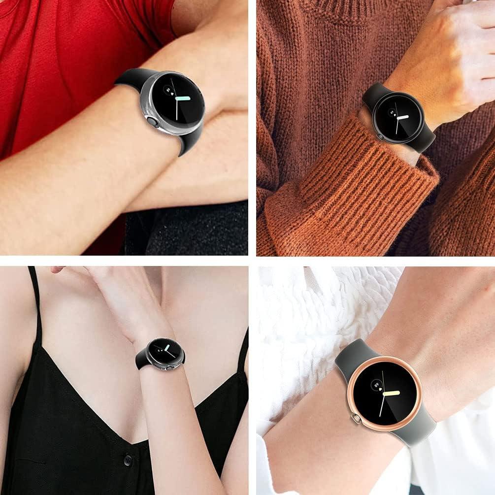 Funda TPU 4 Pack Sankel para Google Pixel Watch 3 41mm y 2