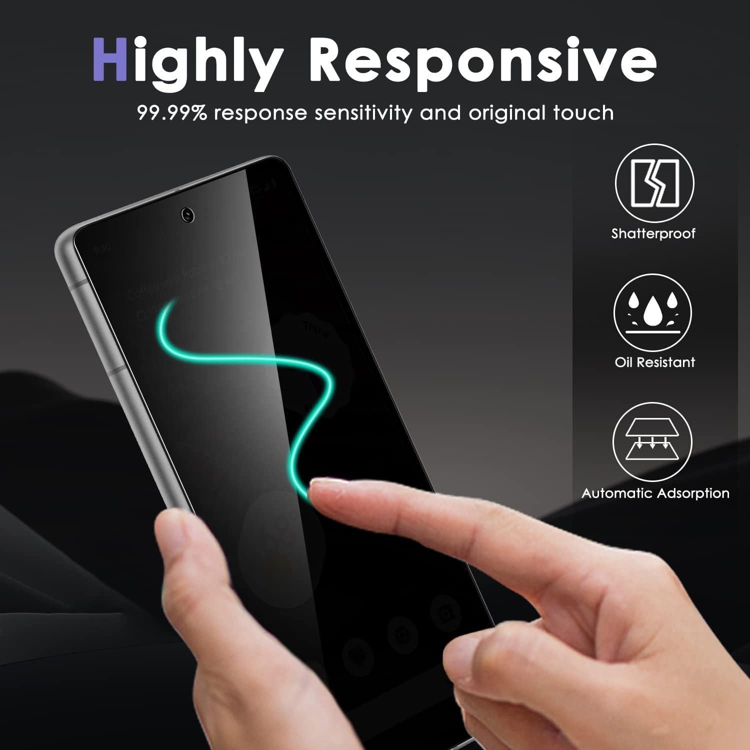 Protector de Pantalla Privado YWXTW para Google Pixel 7A 2 Pzas