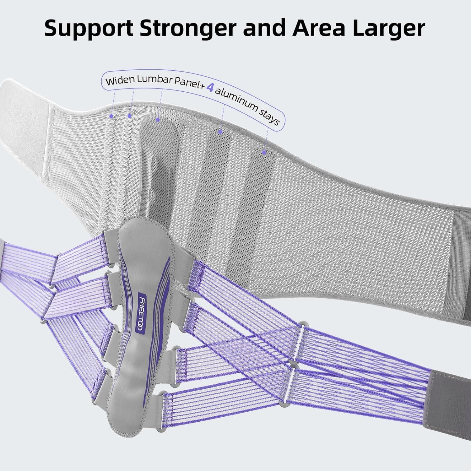 Faja Lumbar FREETOO para Mujeres - Soporte Ajustable y Transpirable