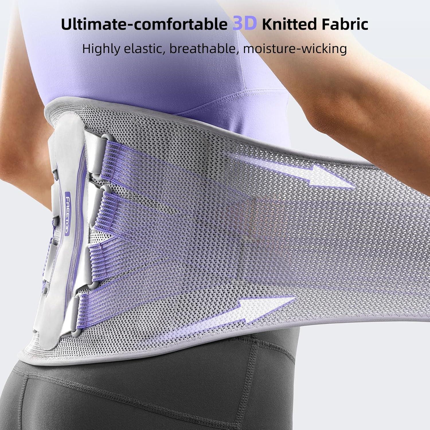 Faja Lumbar FREETOO para Mujeres - Soporte Ajustable y Transpirable