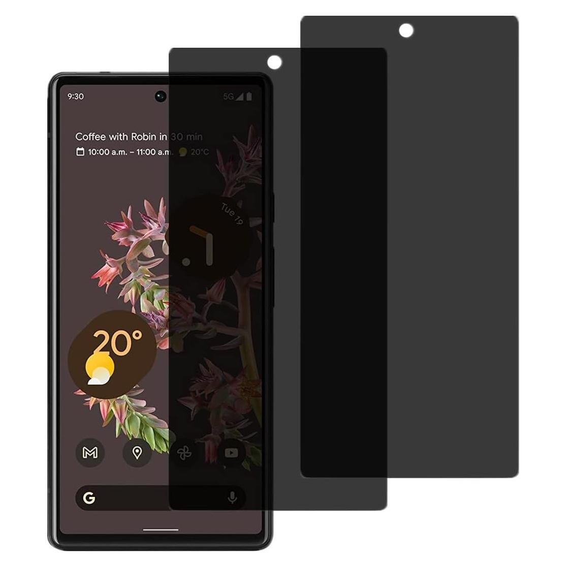 Protector de Pantalla Privado AISELAN para Google Pixel 6 - 2 Pcs