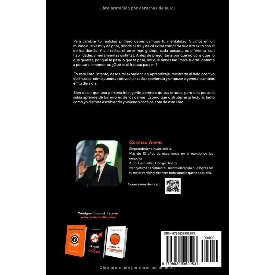 El Valor Del Fracaso: 5 Pasos Para Ser Tu Mejor Versión (Libros de Cristian Arens) (Spanish Edition)