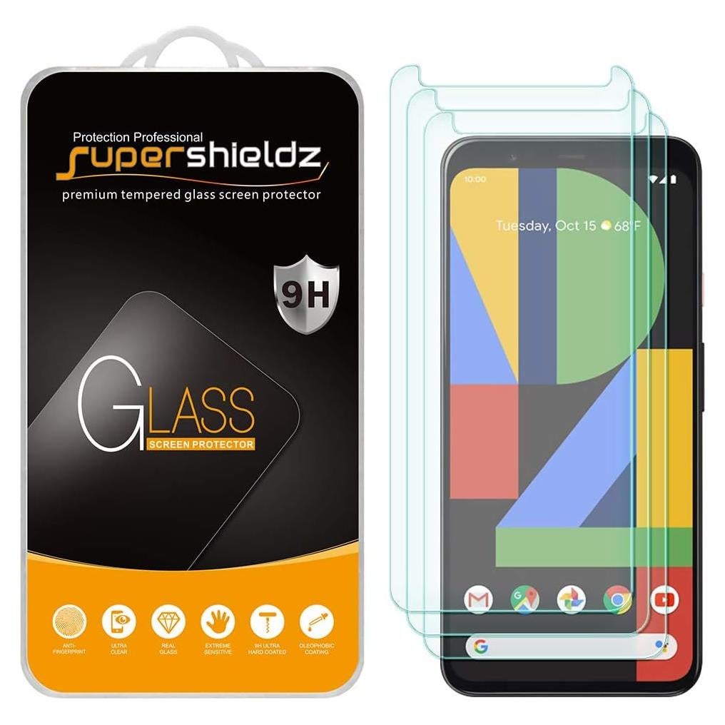 Protector de Pantalla Vidrio Templado Supershieldz para Google Pixel 4 XL - 3 Unidades