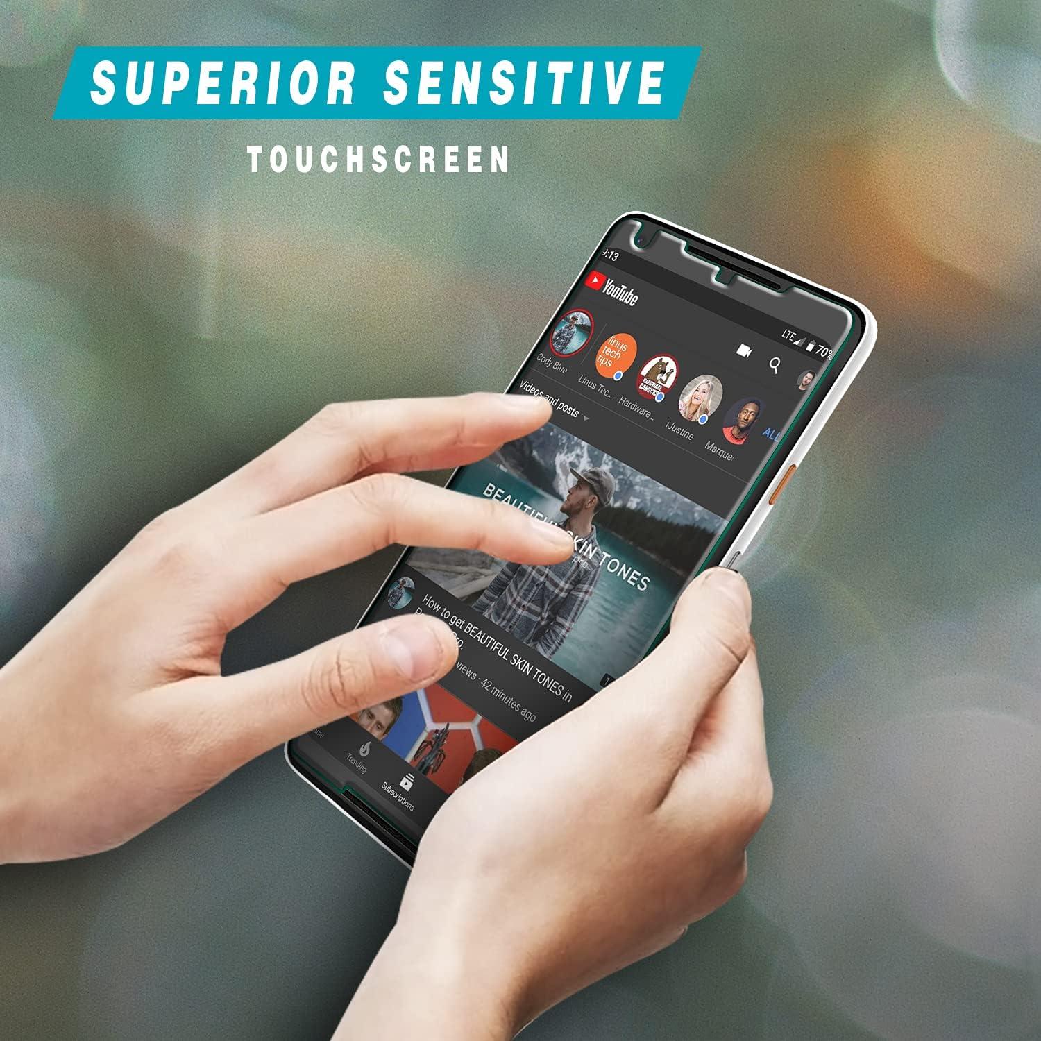 Protector de Pantalla Vidrio Templado HPTech 2-Pack Google Pixel 2 XL