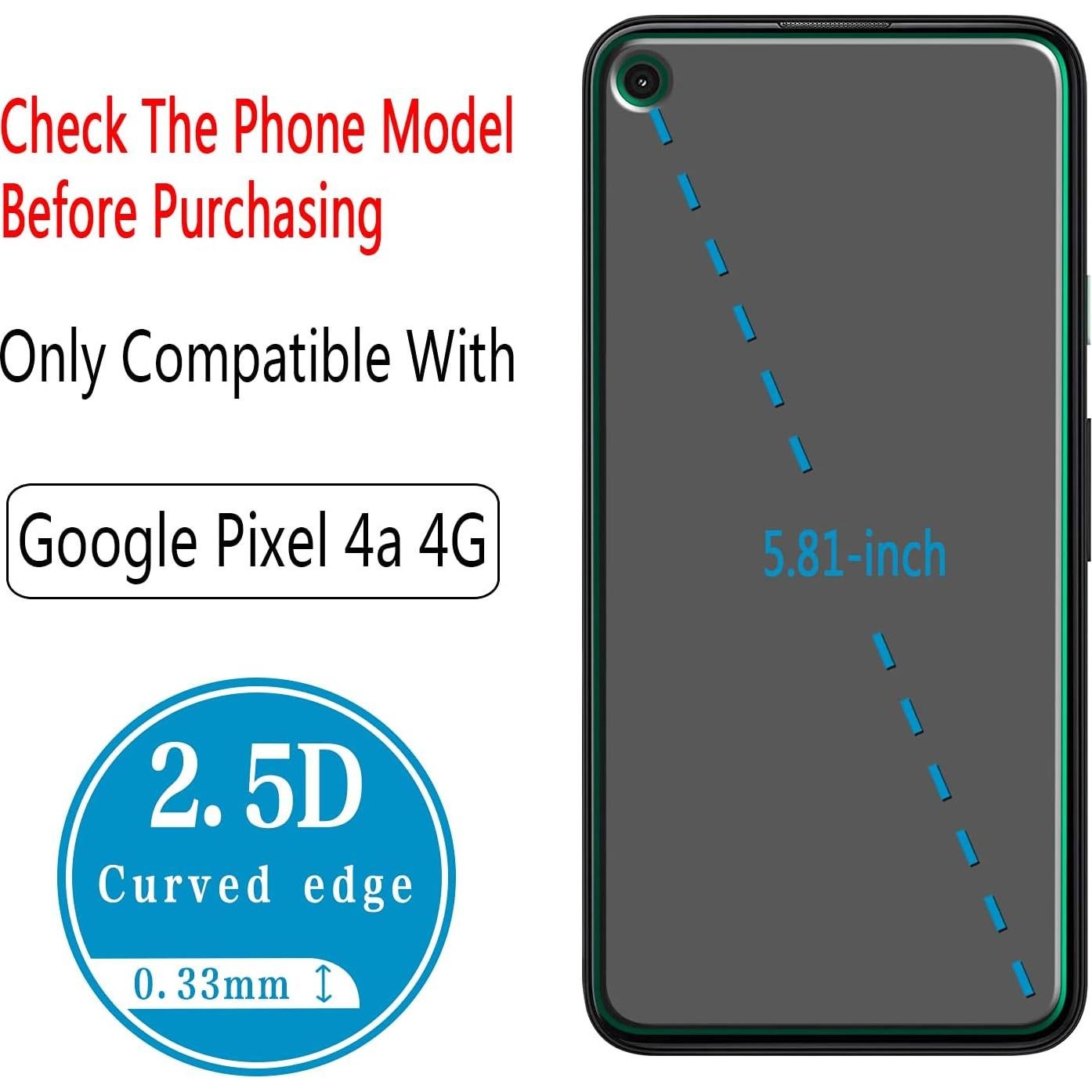 Protector de Pantalla Vidrio Templado HPTech para Google Pixel 4a