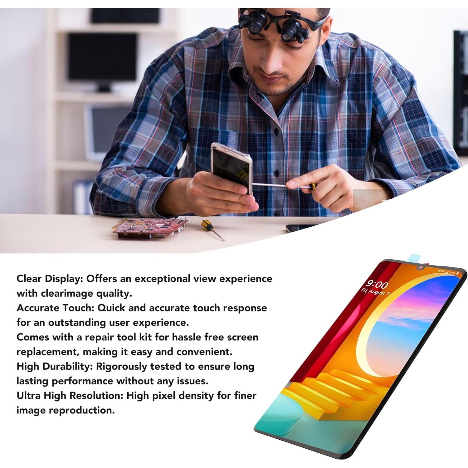 Reemplazo Pantalla LCD Velvet 5G G9 ThinQ G900 con Kit