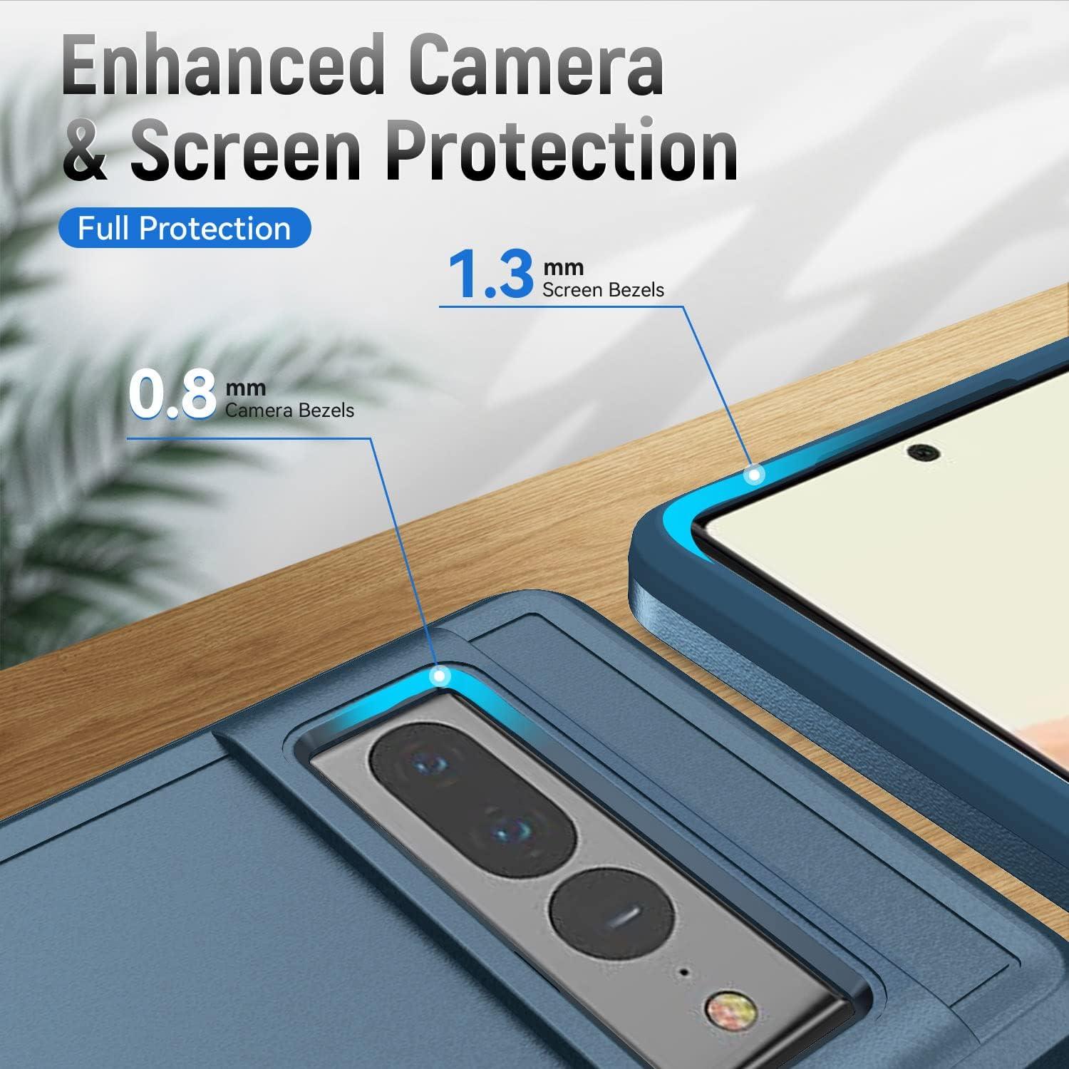 Funda Asuwish para Google Pixel 7 Pro 5G + Protector Vidrio