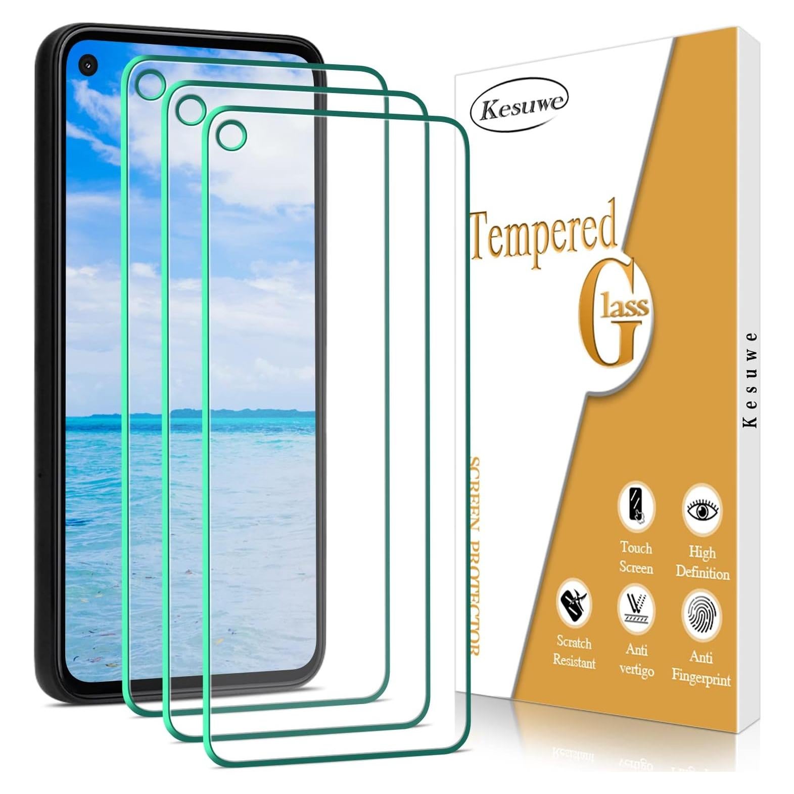 Protector de Pantalla Kesuwe para Google Pixel 5a 5G - Vidrio Templado 9H