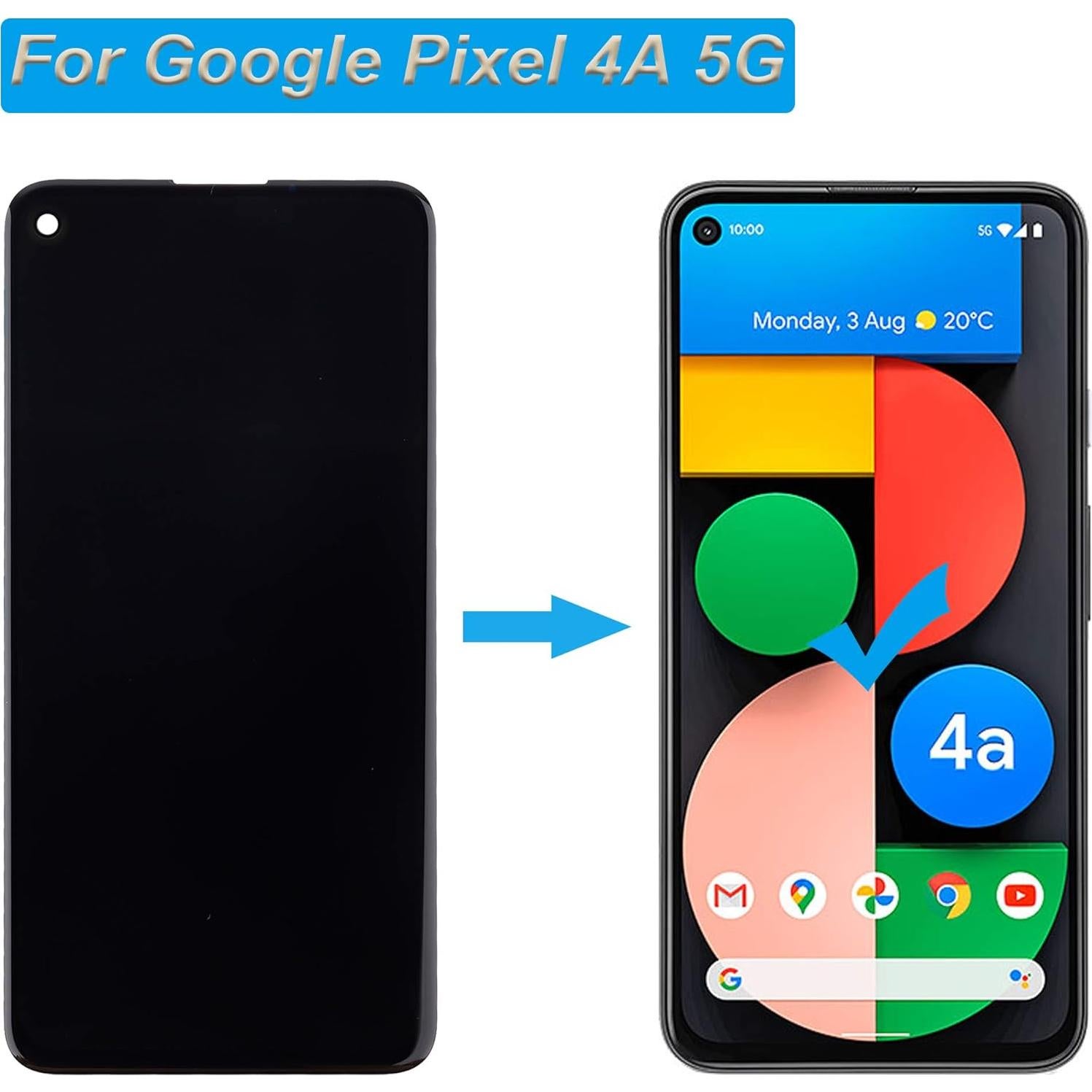 Pantalla OLED Google Pixel 4A 5G 6.2" LCD + Herramientas