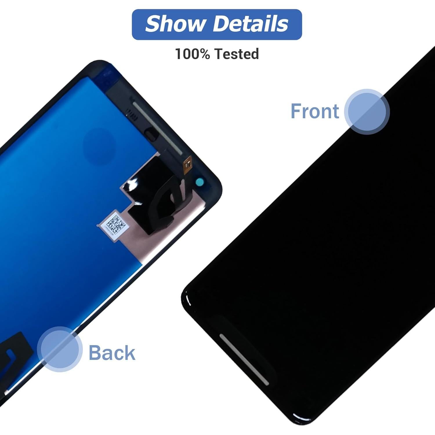 Reemplazo Pantalla Táctil LCD Goo-gle Pixel 2 XL Negro