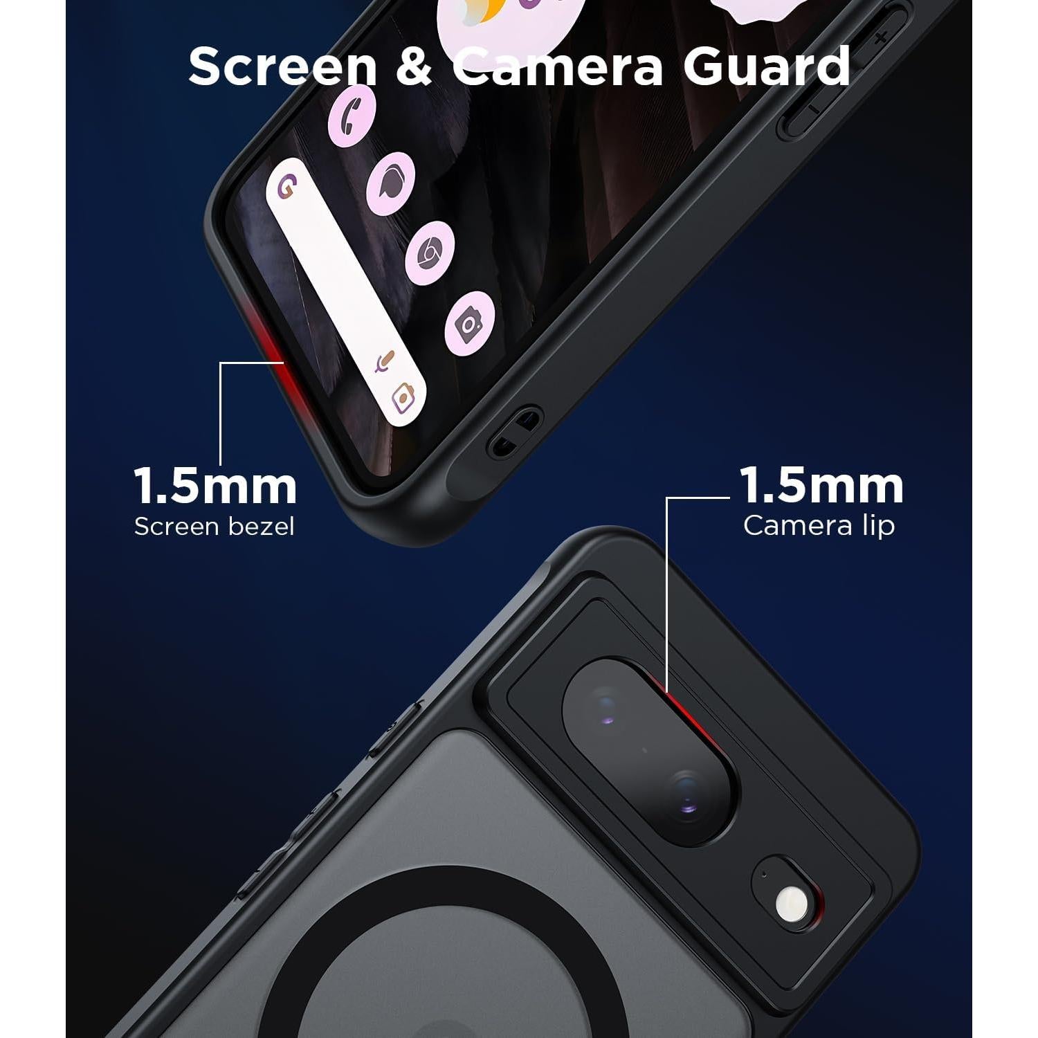 Funda Magnética para Google Pixel 8 - MAKAVO, Delgado y a Prueba de Caídas