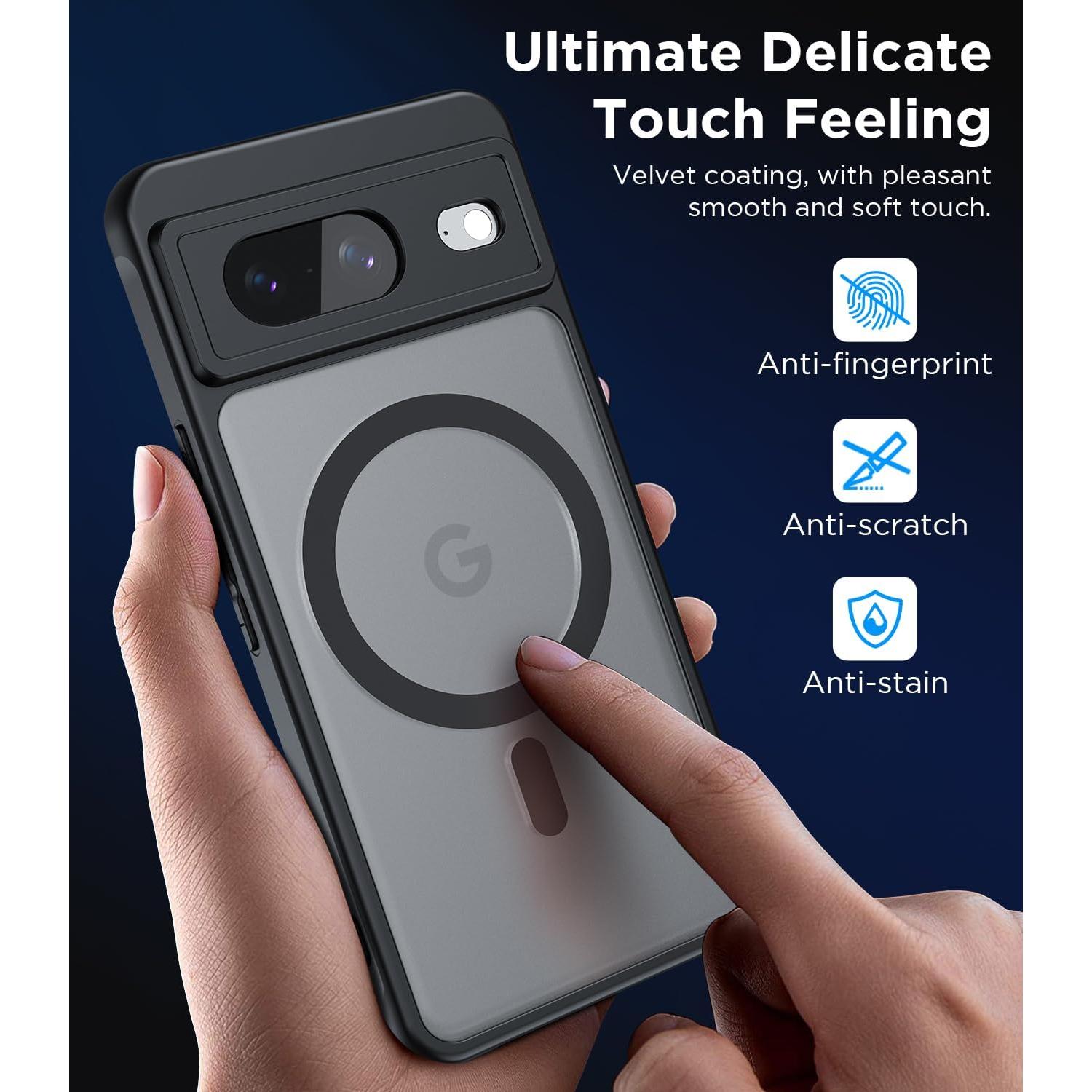 Funda Magnética para Google Pixel 8 - MAKAVO, Delgado y a Prueba de Caídas