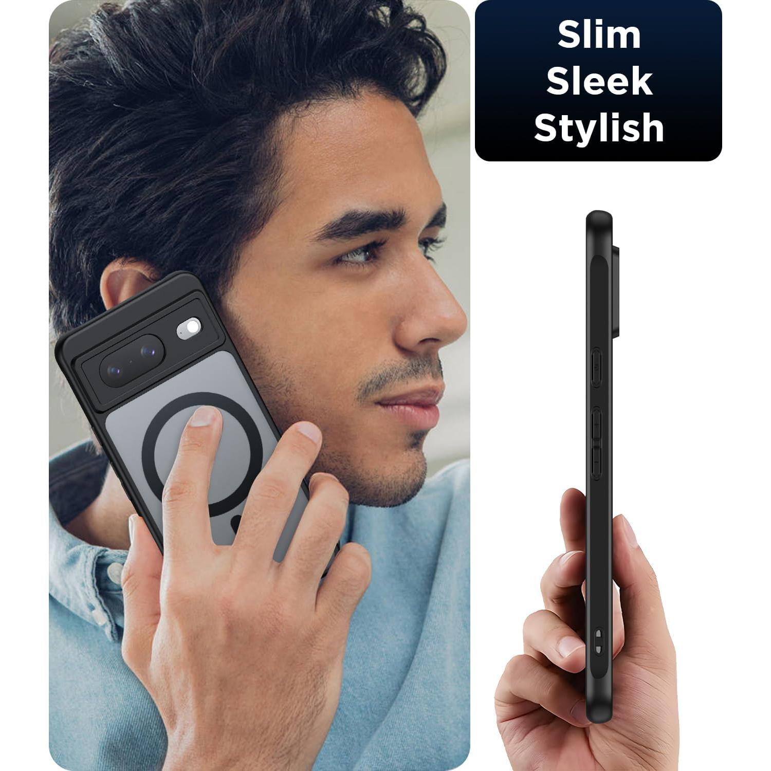 Funda Magnética para Google Pixel 8 - MAKAVO, Delgado y a Prueba de Caídas